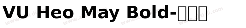 VU Heo May Bold字体转换